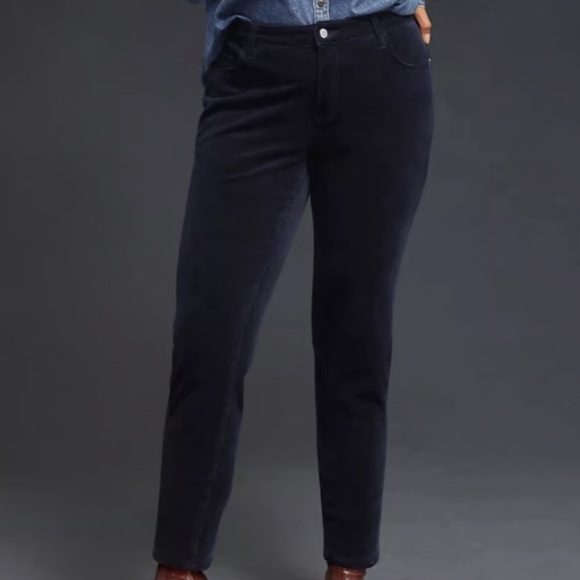 Pilcro Denim - PILCRO navy high rise, skinny corduroy jeans